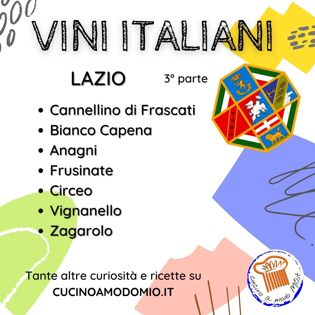 🔶 Vini Italiani - LAZIO 3 di 3 🔷

Oggi prosegue la rassegna dei vini italiani più famosi e importanti con la terza e ultima parte dei vini del Lazio.

Tagga l’amico che perde la testa per il vino della settimana e condividi.

Scopri tante curiosità e ricette sul sito 
🌐 WWW.CUCINOAMODOMIO.IT

〰️ 〰️ 〰️ 〰️ 〰️ 〰️ 〰️ 〰️ 〰️ 〰️ 〰️ 〰️ 

❤️ 𝗠𝗲𝘁𝘁𝗶 𝗠𝗶 𝗣𝗶𝗮𝗰𝗲 👍
👉 𝗦𝗲𝗴𝘂𝗶 @Cucinoamodomio.it
👫 𝗧𝗮𝗴𝗴𝗮 𝗮𝗺𝗶𝗰𝗶 𝗲 𝗰𝗼𝗻𝗱𝗶𝘃𝗶𝗱𝗶 𝗶𝗹 𝗣𝗼𝘀𝘁
📌 𝗦𝗮𝗹𝘃𝗮 𝗶𝗹 𝗣𝗼𝘀𝘁 
❓ 𝗟𝗼 𝘀𝗮𝗽𝗲𝘃𝗶 𝗼 𝘃𝘂𝗼𝗶 𝗱𝗶𝗿𝗲 𝗹𝗮 𝘁𝘂𝗮? 𝗖𝗼𝗺𝗺𝗲𝗻𝘁𝗮!!!

〰️ 〰️ 〰️ 〰️ 〰️ 〰️ 〰️ 〰️ 〰️ 〰️ 〰️ 〰️ 

#cucinoamodomio #cucinoamodomioit #photooftheday #foodoftheday #delicious #eat #food #cibo #vinoitaliano #vinorosso #vinobianco #vinitaly #vinidelcentro #vinidellazio #vinilazio #vinilazialii #cannellinodifrascati #biancocapena #anagni #frusinate #circeo #vignanello #zagarolo