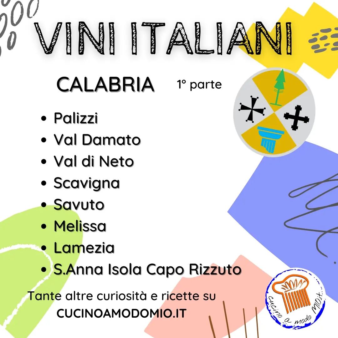 🔶 Vini Italiani - CALABRIA 1 di 2 🔷

Oggi prosegue la rassegna dei vini italiani più famosi e importanti con la prima parte dei vini della CALABRIA.

Tagga l’amico che perde la testa per il vino della settimana e condividi.

Scopri tante curiosità e ricette sul sito 
🌐 WWW.CUCINOAMODOMIO.IT

〰️ 〰️ 〰️ 〰️ 〰️ 〰️ 〰️ 〰️ 〰️ 〰️ 〰️ 〰️ 

❤️ 𝗠𝗲𝘁𝘁𝗶 𝗠𝗶 𝗣𝗶𝗮𝗰𝗲 👍
👉 𝗦𝗲𝗴𝘂𝗶 @Cucinoamodomio.it
👫 𝗧𝗮𝗴𝗴𝗮 𝗮𝗺𝗶𝗰𝗶 𝗲 𝗰𝗼𝗻𝗱𝗶𝘃𝗶𝗱𝗶 𝗶𝗹 𝗣𝗼𝘀𝘁
📌 𝗦𝗮𝗹𝘃𝗮 𝗶𝗹 𝗣𝗼𝘀𝘁 
❓ 𝗟𝗼 𝘀𝗮𝗽𝗲𝘃𝗶 𝗼 𝘃𝘂𝗼𝗶 𝗱𝗶𝗿𝗲 𝗹𝗮 𝘁𝘂𝗮? 𝗖𝗼𝗺𝗺𝗲𝗻𝘁𝗮!!!

〰️ 〰️ 〰️ 〰️ 〰️ 〰️ 〰️ 〰️ 〰️ 〰️ 〰️ 〰️ 

#cucinoamodomio #cucinoamodomioit #photooftheday #foodoftheday #delicious #eat #food #cibo #vinoitaliano #vinorosso #vinobianco #vinitaly #vinidelsud #vinidellacalabria #vinicalabria #vinicalabresi #palizzi #valdamato #valdineto #scavigna #savuto #melissa #lamezia #caporizzuto