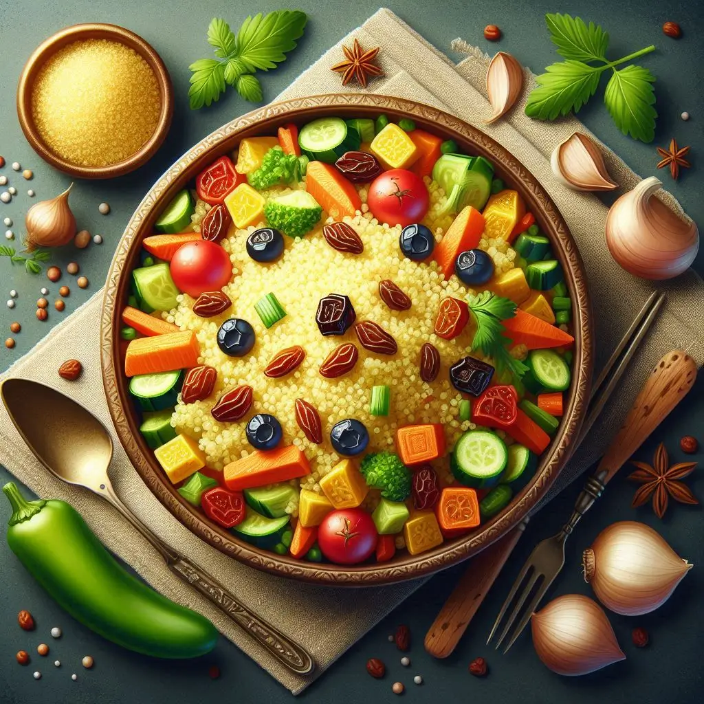 Cous Cous con Verdure e Uvetta