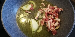 Tortiglioni con Zucchine, Pancetta e Ph