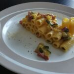 Tortiglioni con Zucchine, Pancetta e Ph