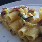 Tortiglioni con Zucchine, Pancetta e Ph