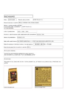 Allerta Alimentare | Coop, Frolle Ripiene Vicenzi Richiamate 1