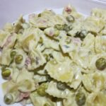 Farfalle con Prosciutto Cotto, Piselli e Panna 34