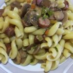 Fusilloni con Luganighetta, Funghi e Cipollotti 22