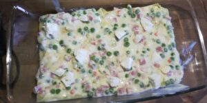 Lasagna con Prosciutto Cotto, Piselli e Mozzarella 2