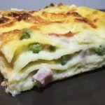 Lasagna con Prosciutto Cotto, Piselli e Mozzarella 10