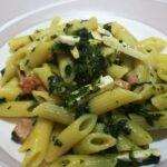 Mezze Penne con Spinaci, Cotto e Ricotta Salata 13