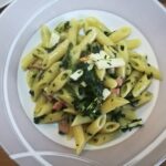 Mezze Penne con Spinaci, Cotto e Ricotta Salata 5