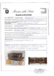 Allerta Alimentare | Salmonella nel Salame di Cinghiale Renzini 1