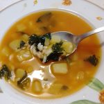 Zuppa di Patate, Riso e Spinaci