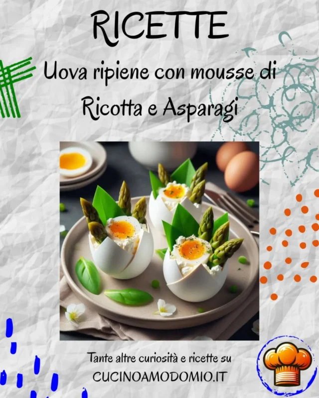 🔶 Uova ripiene con mousse di ricotta e asparagi 🔷

Trovi la ricetta completa:
https://www.cucinoamodomio.it/uova-ripiene-con-mousse-di-ricotta-e-asparagi/

Scopri tante curiosità e ricette sul sito 
🌐 WWW.CUCINOAMODOMIO.IT

〰️ 〰️ 〰️ 〰️ 〰️ 〰️ 〰️ 〰️ 〰️ 〰️ 〰️ 〰️ 

❤️ 𝗠𝗲𝘁𝘁𝗶 𝗠𝗶 𝗣𝗶𝗮𝗰𝗲 👍
👉 𝗦𝗲𝗴𝘂𝗶 @Cucinoamodomio.it⁠
👫 𝗧𝗮𝗴𝗴𝗮 𝗮𝗺𝗶𝗰𝗶 𝗲 𝗰𝗼𝗻𝗱𝗶𝘃𝗶𝗱𝗶 𝗶𝗹 𝗣𝗼𝘀𝘁
📌 𝗦𝗮𝗹𝘃𝗮 𝗶𝗹 𝗣𝗼𝘀𝘁 

〰️ 〰️ 〰️ 〰️ 〰️ 〰️ 〰️ 〰️ 〰️ 〰️ 〰️ 〰️