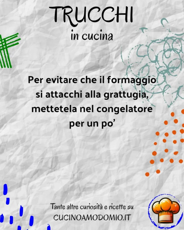 🔶 TRUCCHI 🔷

Scopri tante curiosità e ricette sul sito 
🌐 WWW.CUCINOAMODOMIO.IT

〰️ 〰️ 〰️ 〰️ 〰️ 〰️ 〰️ 〰️ 〰️ 〰️ 〰️ 〰️ 

❤️ 𝗠𝗲𝘁𝘁𝗶 𝗠𝗶 𝗣𝗶𝗮𝗰𝗲 👍
👉 𝗦𝗲𝗴𝘂𝗶 @Cucinoamodomio.it⁠
👫 𝗧𝗮𝗴𝗴𝗮 𝗮𝗺𝗶𝗰𝗶 𝗲 𝗰𝗼𝗻𝗱𝗶𝘃𝗶𝗱𝗶 𝗶𝗹 𝗣𝗼𝘀𝘁
📌 𝗦𝗮𝗹𝘃𝗮 𝗶𝗹 𝗣𝗼𝘀𝘁 

〰️ 〰️ 〰️ 〰️ 〰️ 〰️ 〰️ 〰️ 〰️ 〰️ 〰️ 〰️